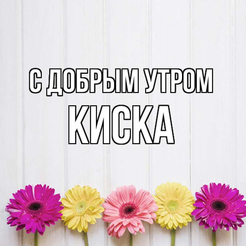Картинка С добрым утром, Киска