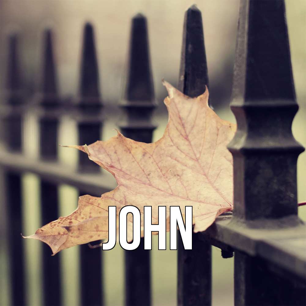 Открытка  с именем. John, Главная  