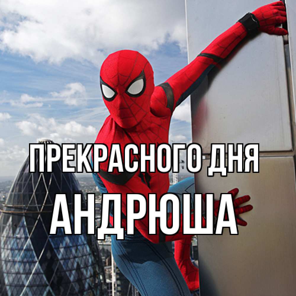 Открытка  с именем. Андрюша, Прекрасного дня  