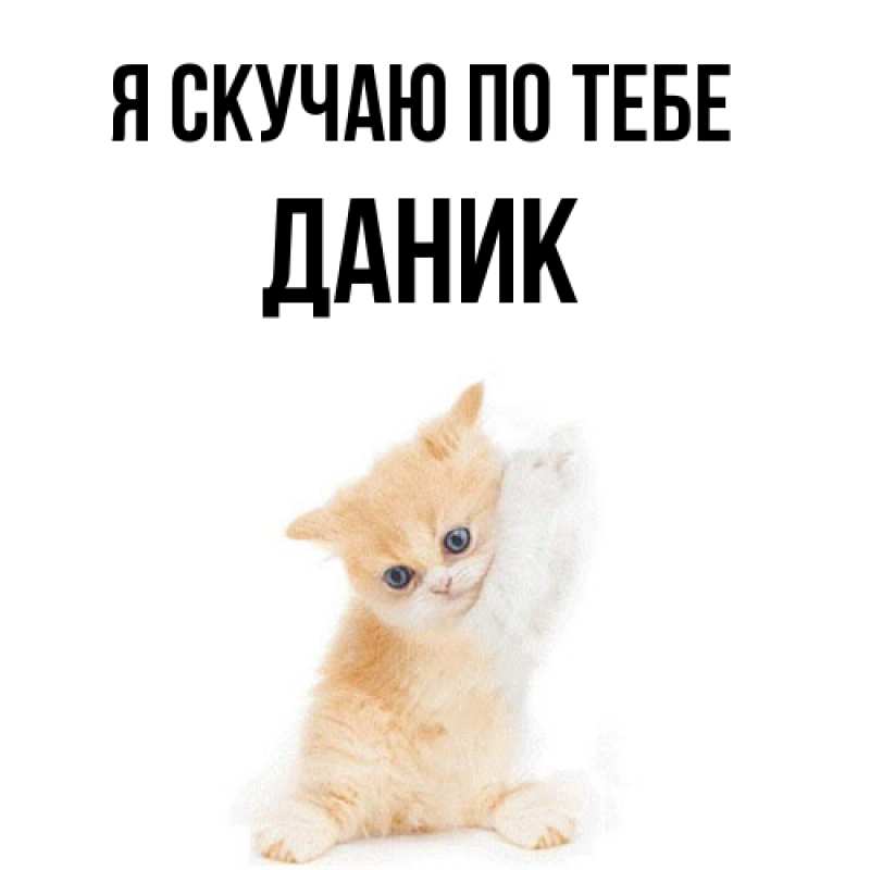 Картинка Я скучаю по тебе, Даник