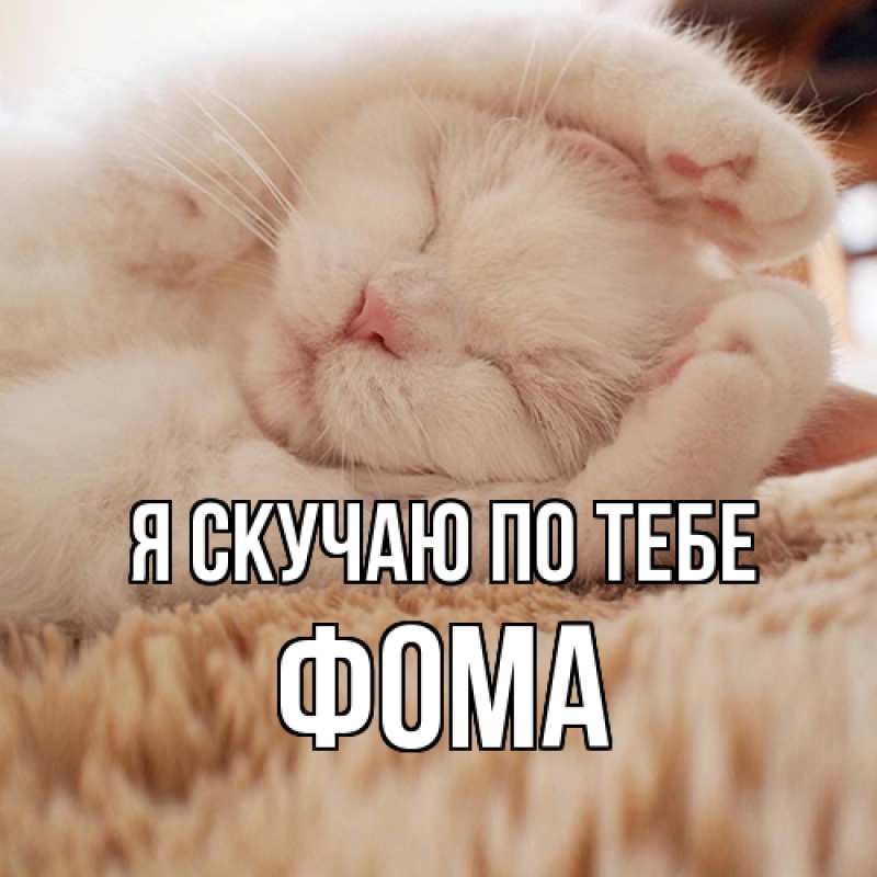 Картинка Я скучаю по тебе, Фома