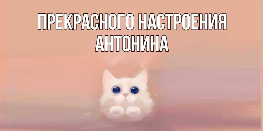 Открытка  с именем. Антонина, Прекрасного настроения  