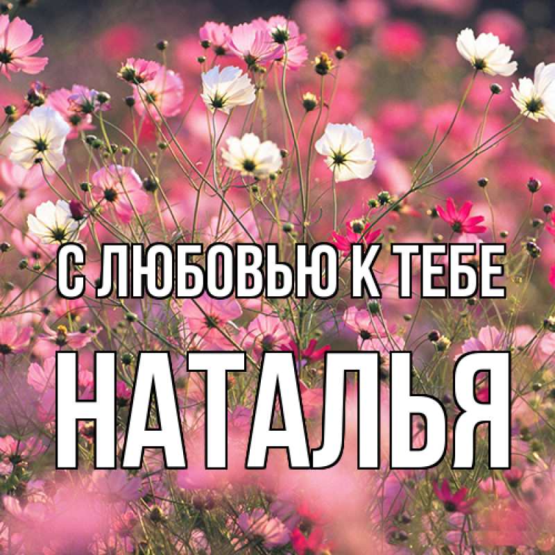 Картинка С любовью к тебе, Наталья