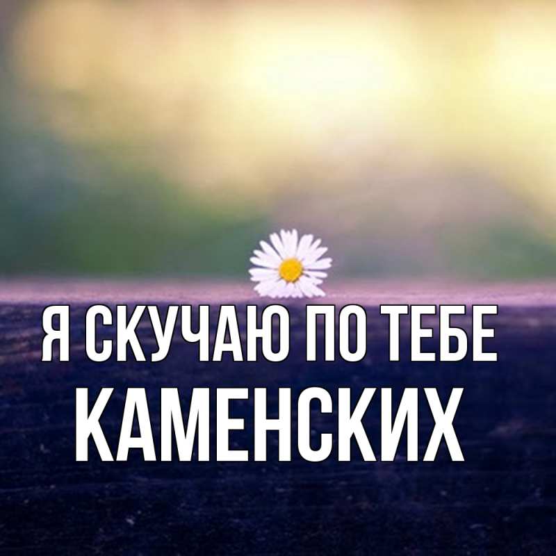Картинка Я скучаю по тебе, Каменских