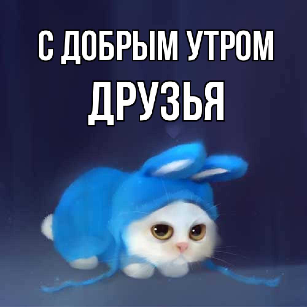 Открытка  с именем. друзья, С добрым утром  