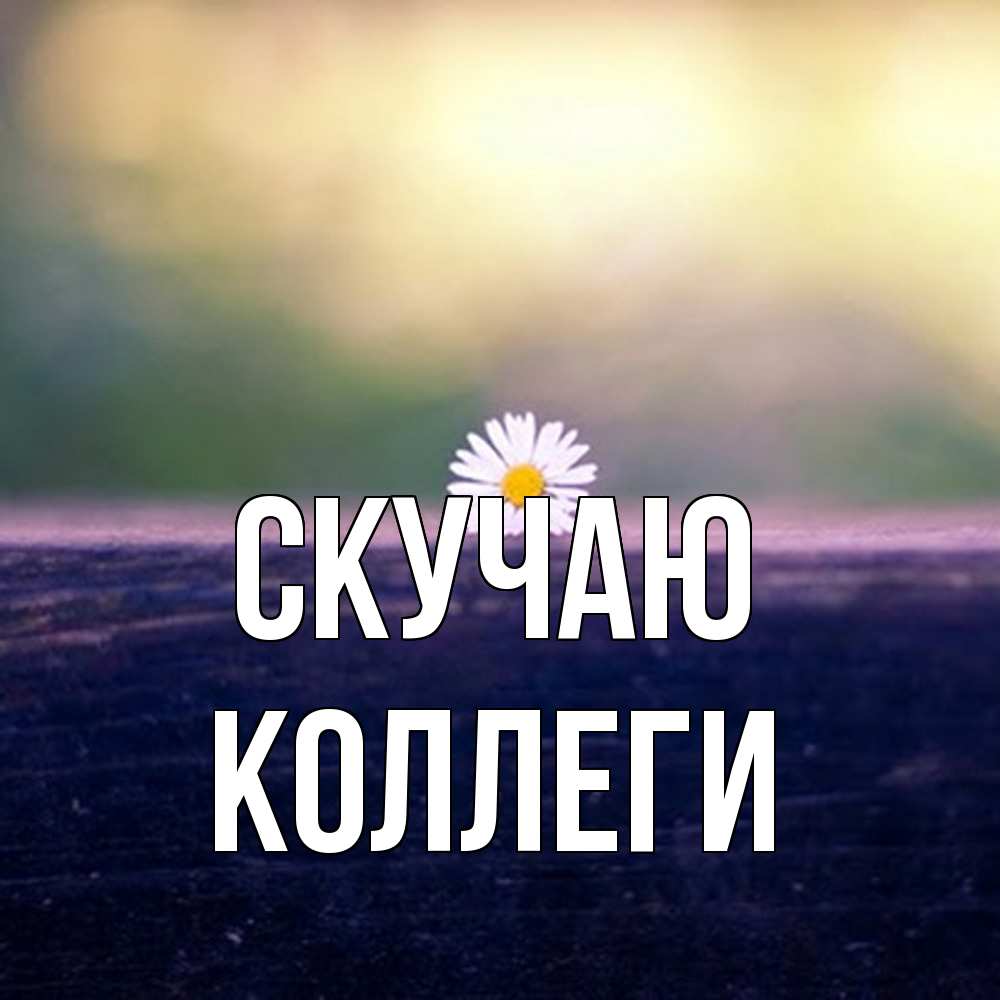 Открытка  с именем. коллеги, Скучаю  