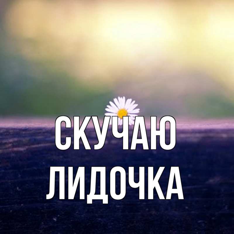Картинка Скучаю, Лидочка