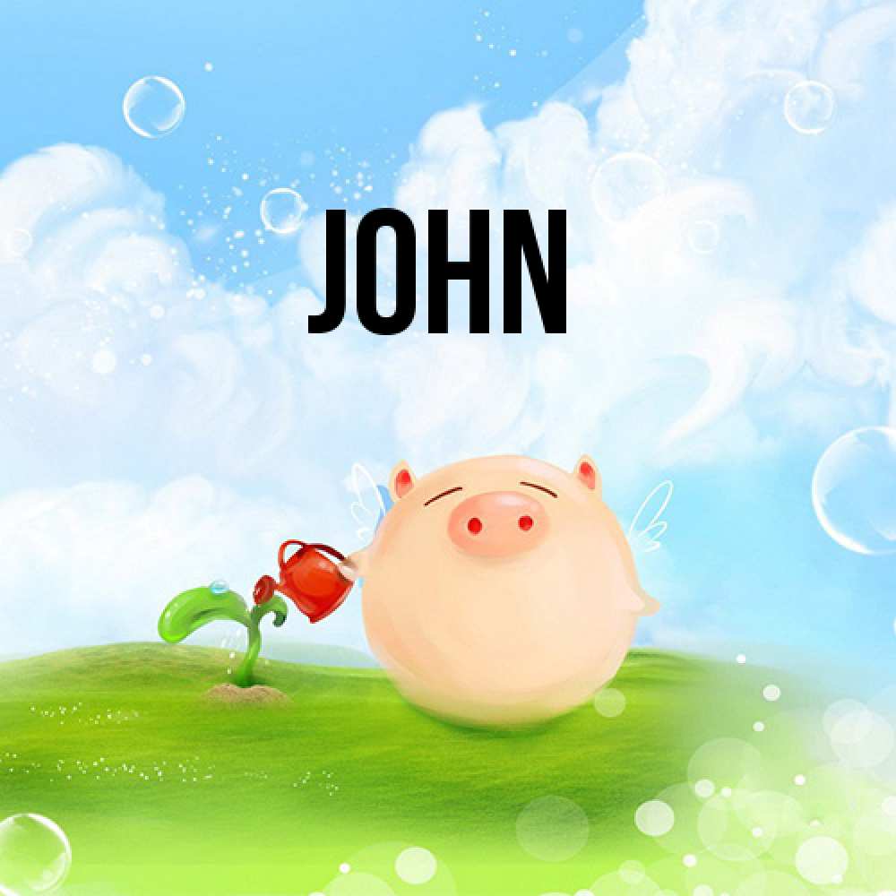 Открытка  с именем. John, Главная  