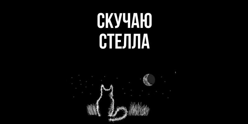 Картинка Скучаю, Стелла