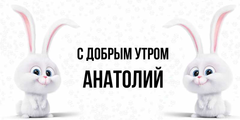 Картинка С добрым утром, Анатолий