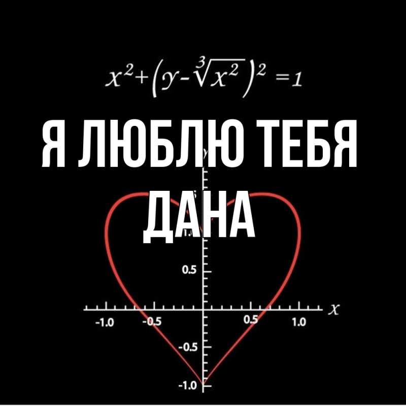 Картинка Я люблю тебя, Дана