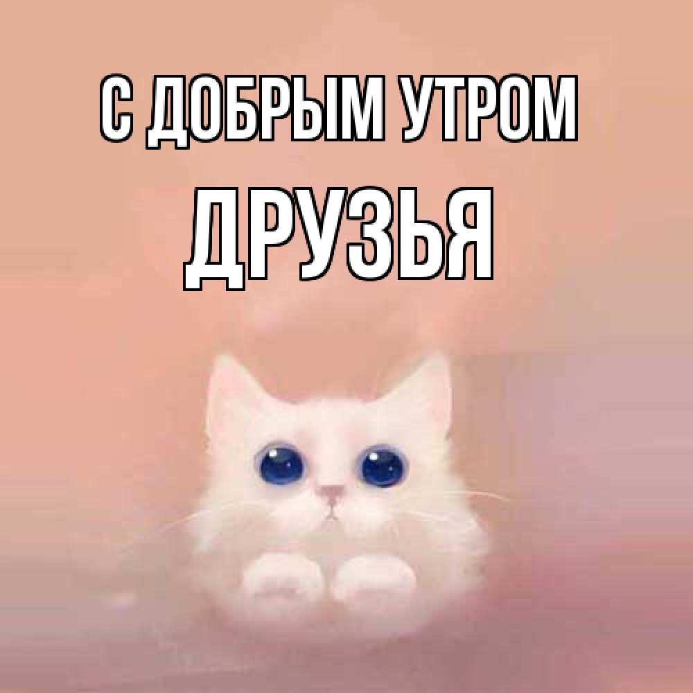 Открытка  с именем. друзья, С добрым утром  