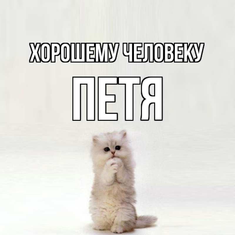 Картинка Хорошему человеку, Петя