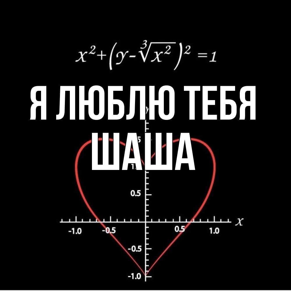 Открытка  с именем. Шаша, Я люблю тебя  