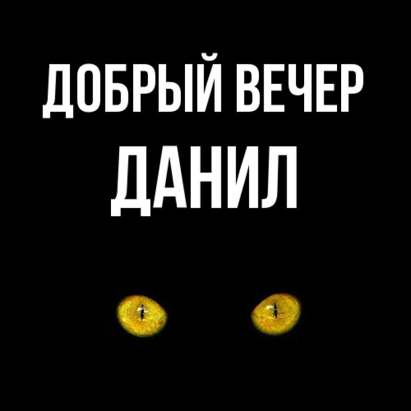 Картинка Добрый вечер, Данил