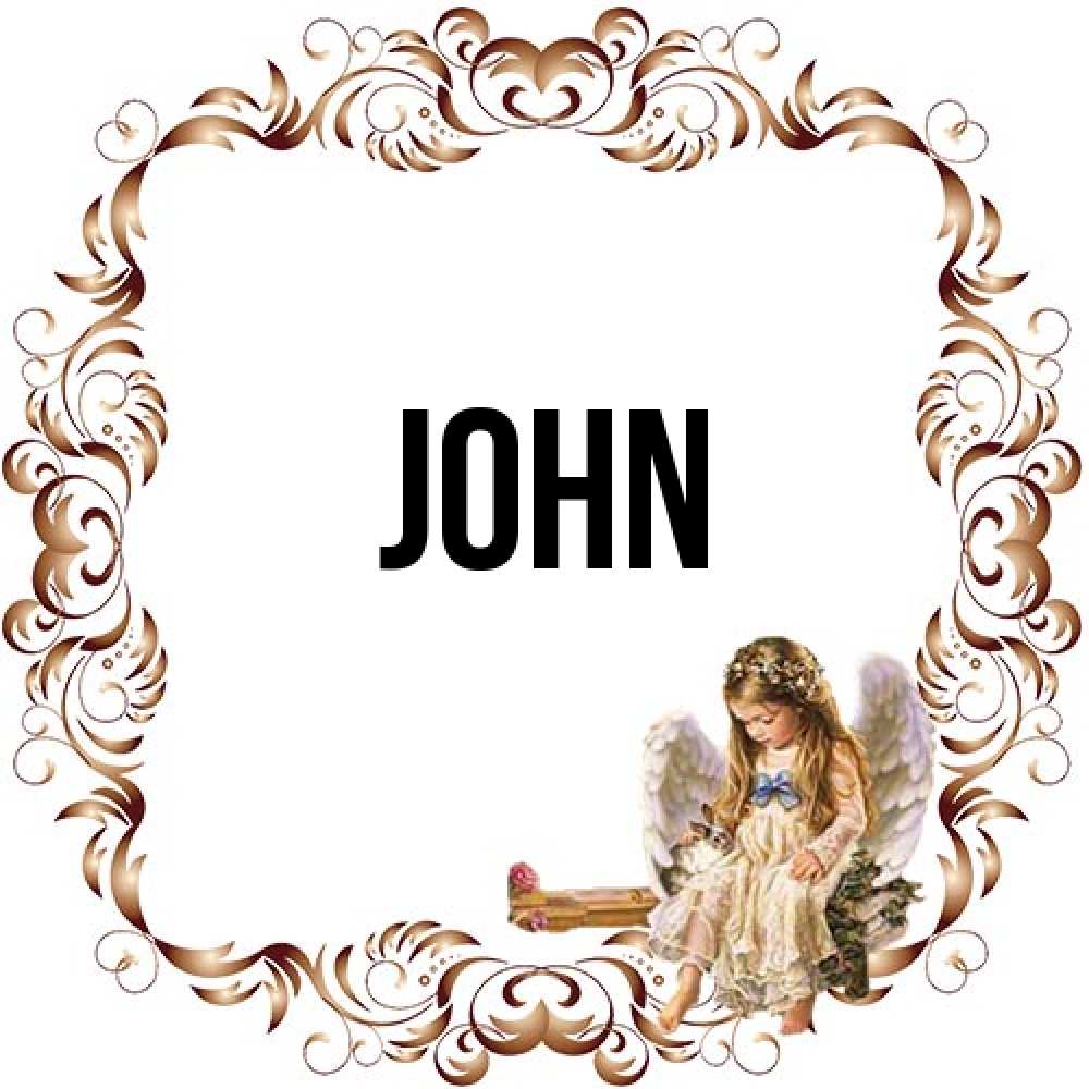 Открытка  с именем. John, Главная  