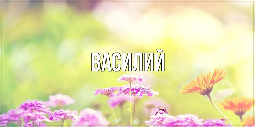 Открытка  с именем. Василий, Главная  