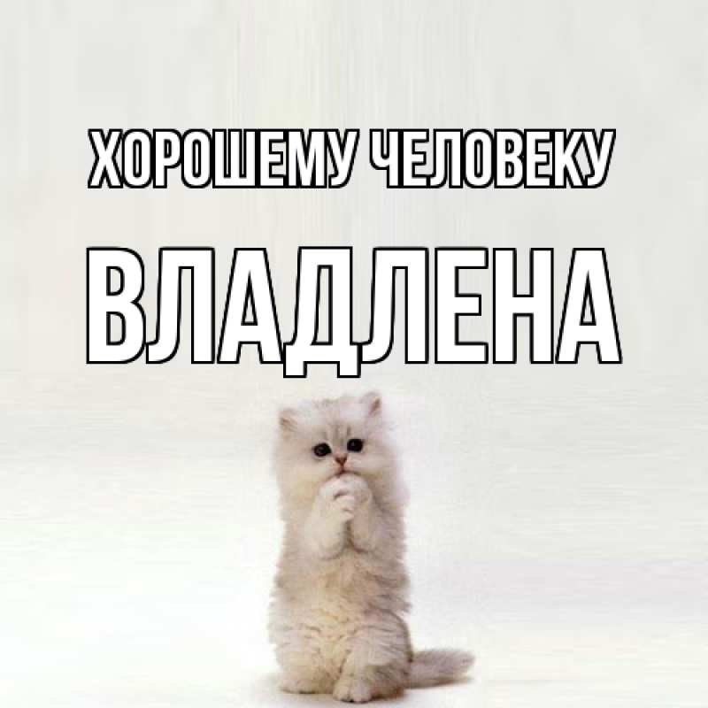 Картинка Хорошему человеку, Владлена