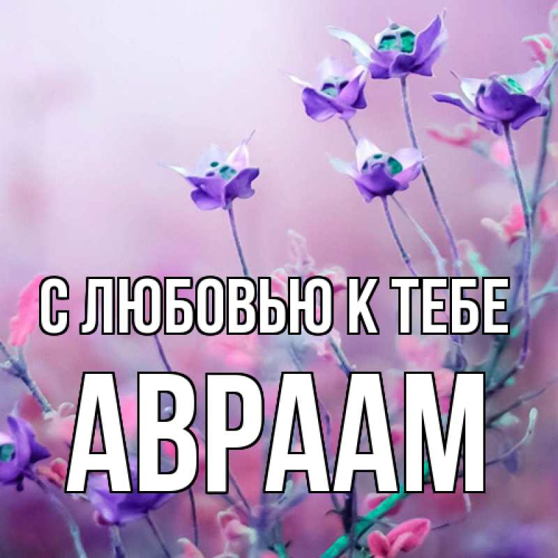 Картинка С любовью к тебе, Авраам
