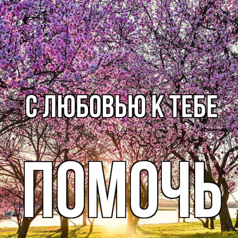 Картинка С любовью к тебе, Помочь