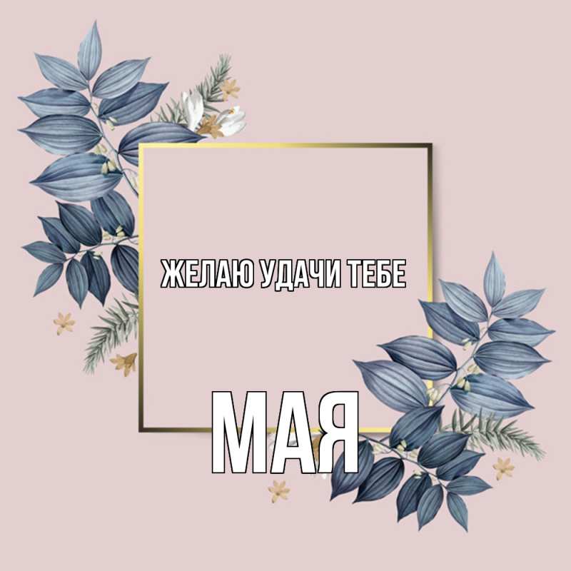 Картинка Желаю удачи тебе, Мая