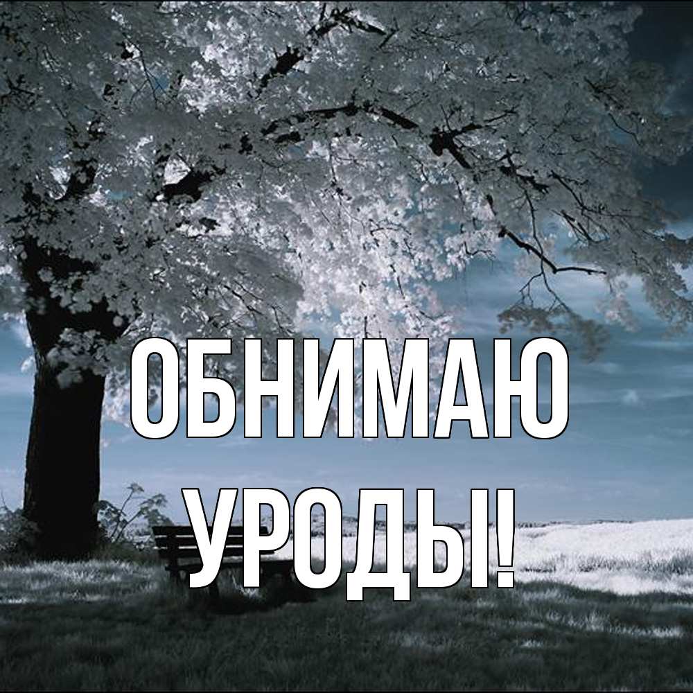 Открытка  с именем. Уроды, Обнимаю  