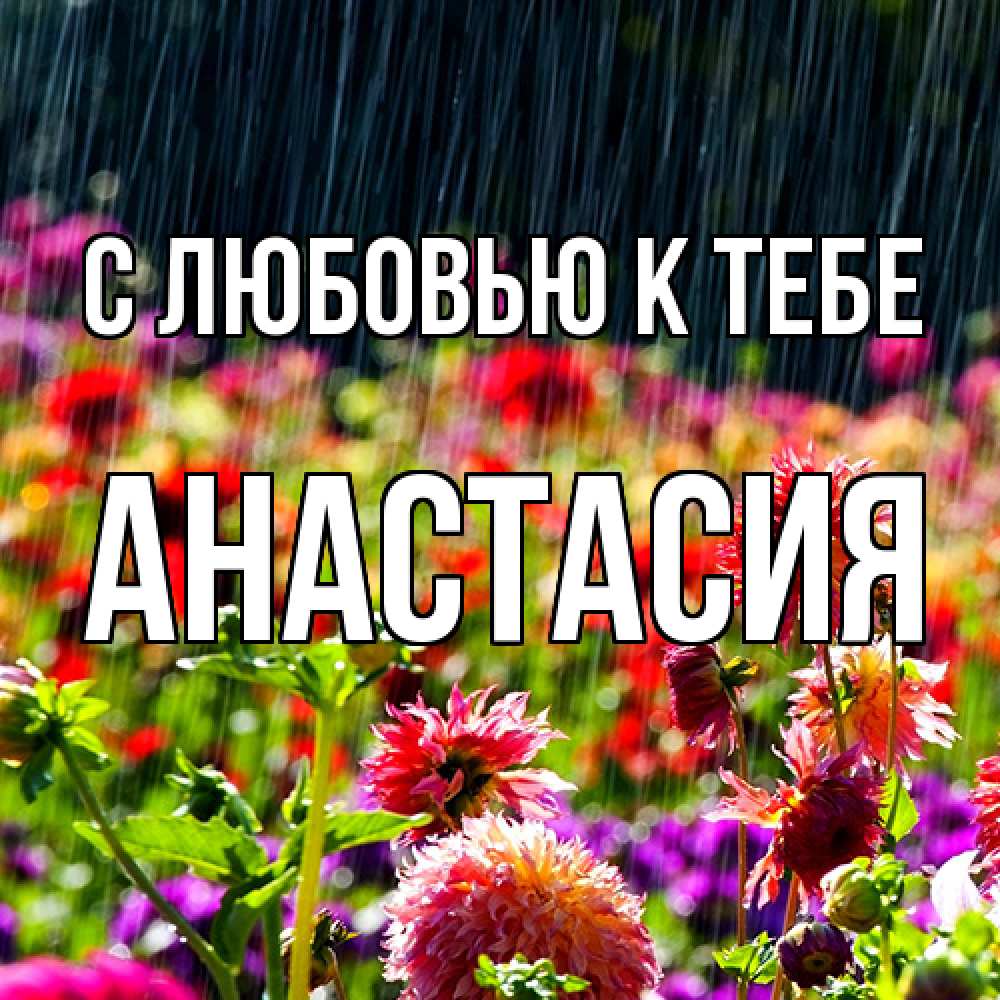 Открытка  с именем. Анастасия, С любовью к тебе  