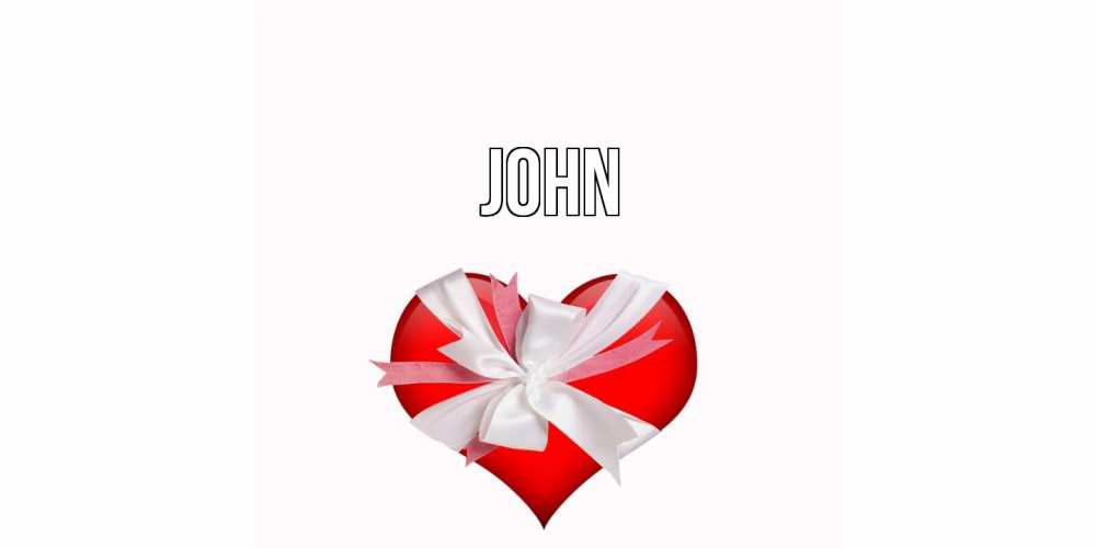 Открытка  с именем. John, Главная  