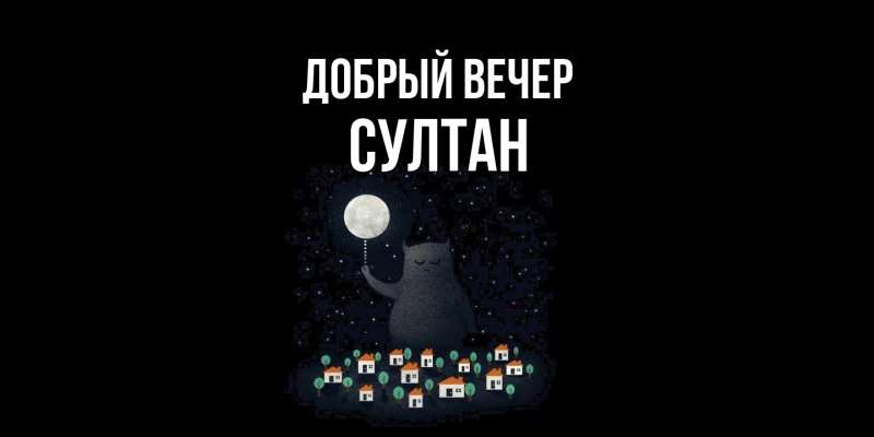Картинка Добрый вечер, Султан