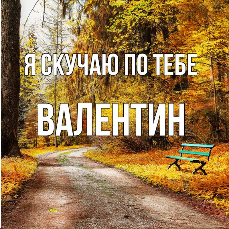 Картинка Я скучаю по тебе, Валентин