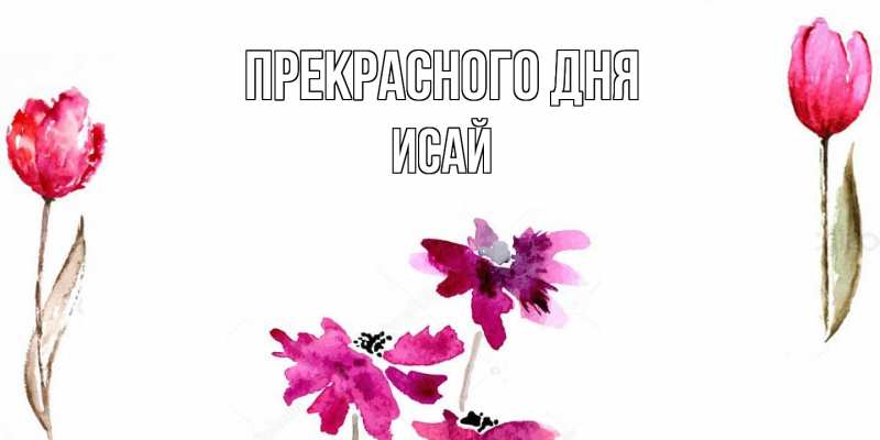 Картинка Прекрасного дня, Исай