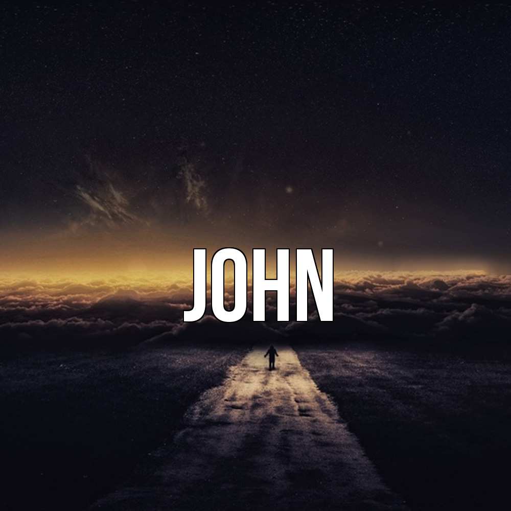 Открытка  с именем. John, Главная  