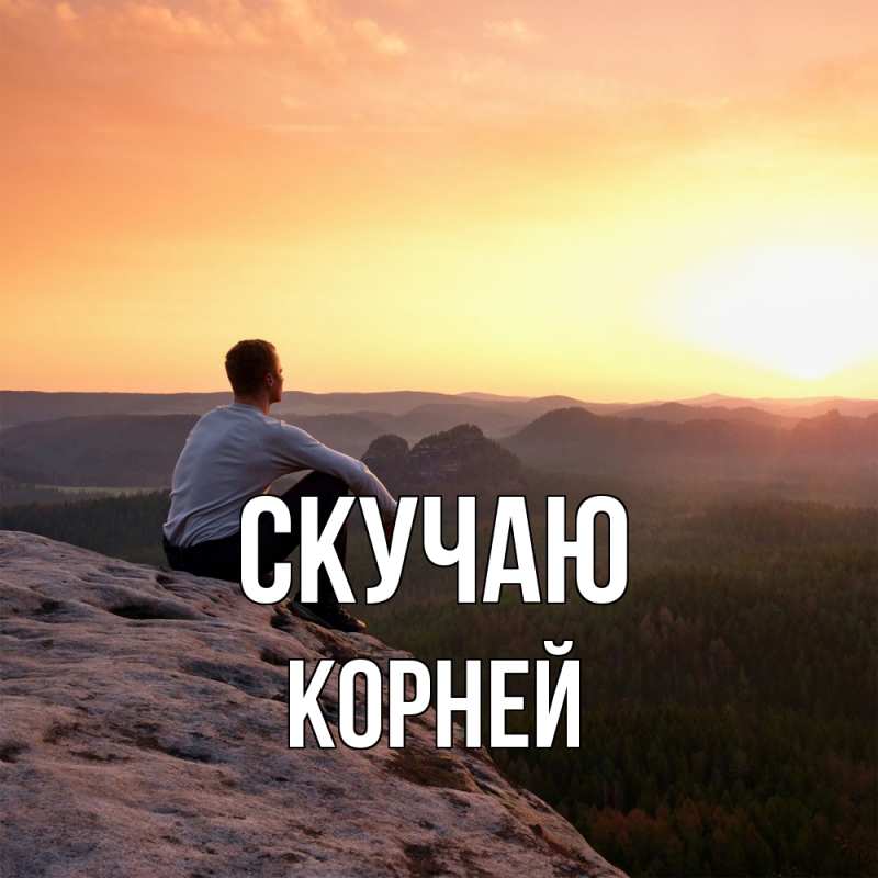 Картинка Скучаю, Корней