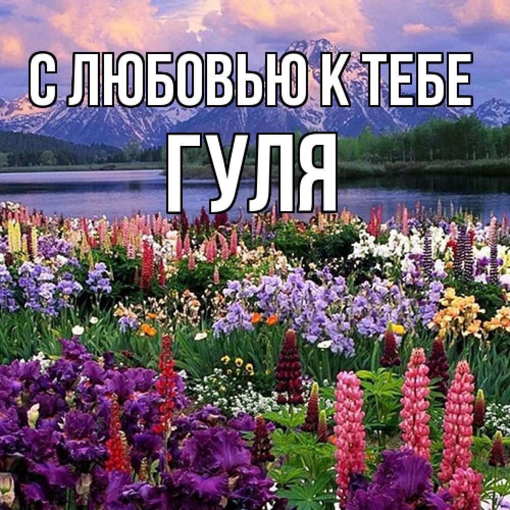 Открытка  с именем. Гуля, С любовью к тебе  