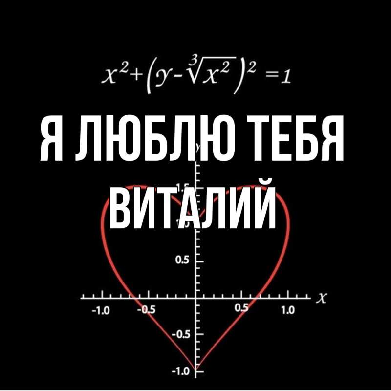 Картинка Я люблю тебя, Виталий