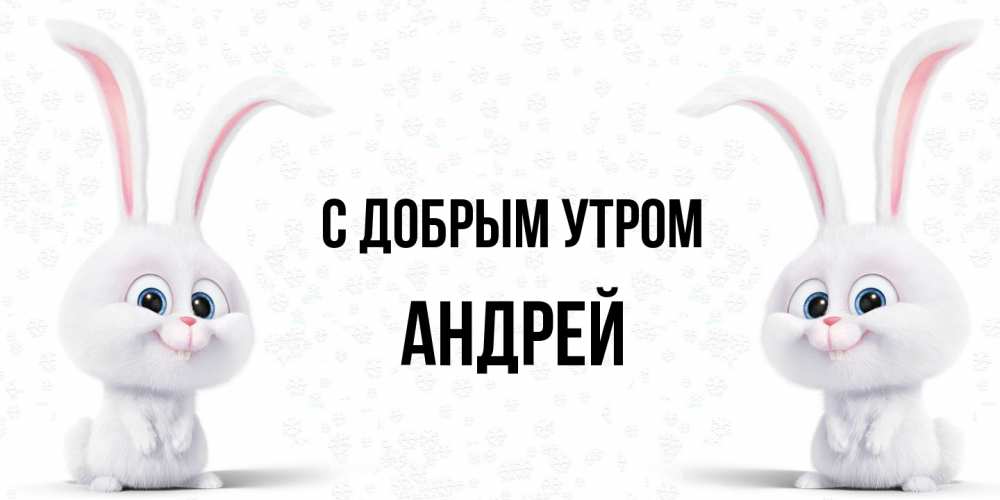 Открытка  с именем. Андрей, С добрым утром  