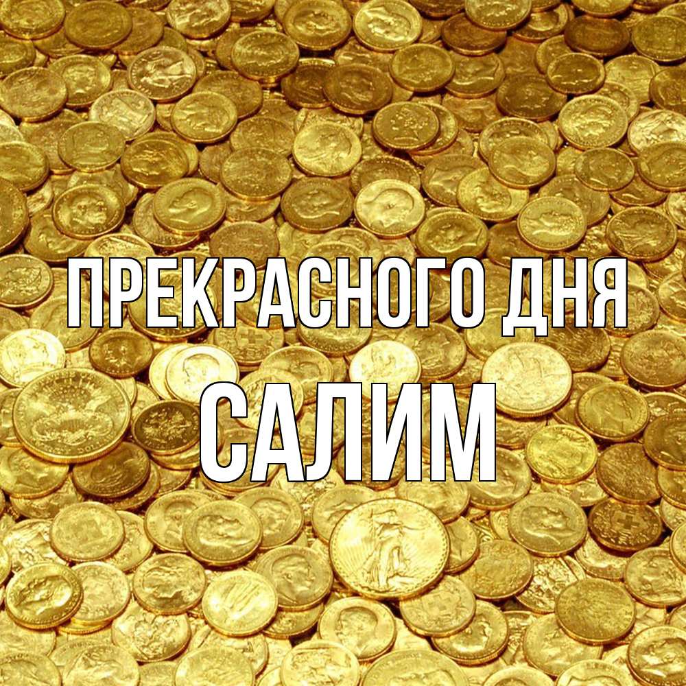 Открытка  с именем. Салим, Прекрасного дня  