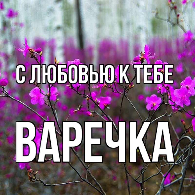 Картинка С любовью к тебе, Варечка