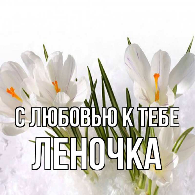 Картинка С любовью к тебе, ЛЕНОЧКА