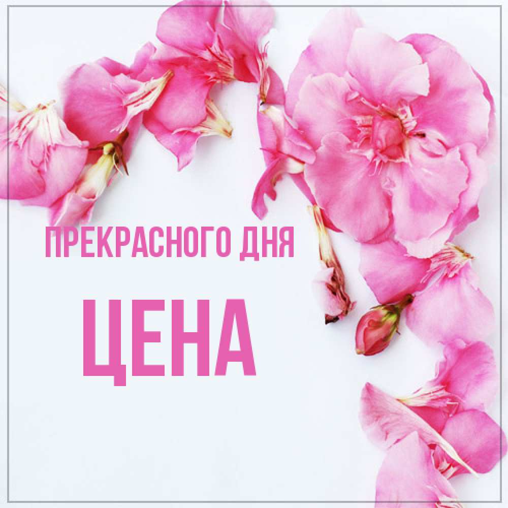 Открытка  с именем. Цена, Прекрасного дня  