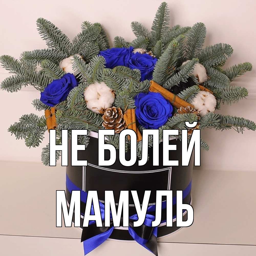 Открытка  с именем. Мамуль, Не болей  