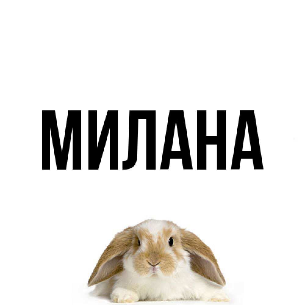 Открытка  с именем. Милана, Главная  