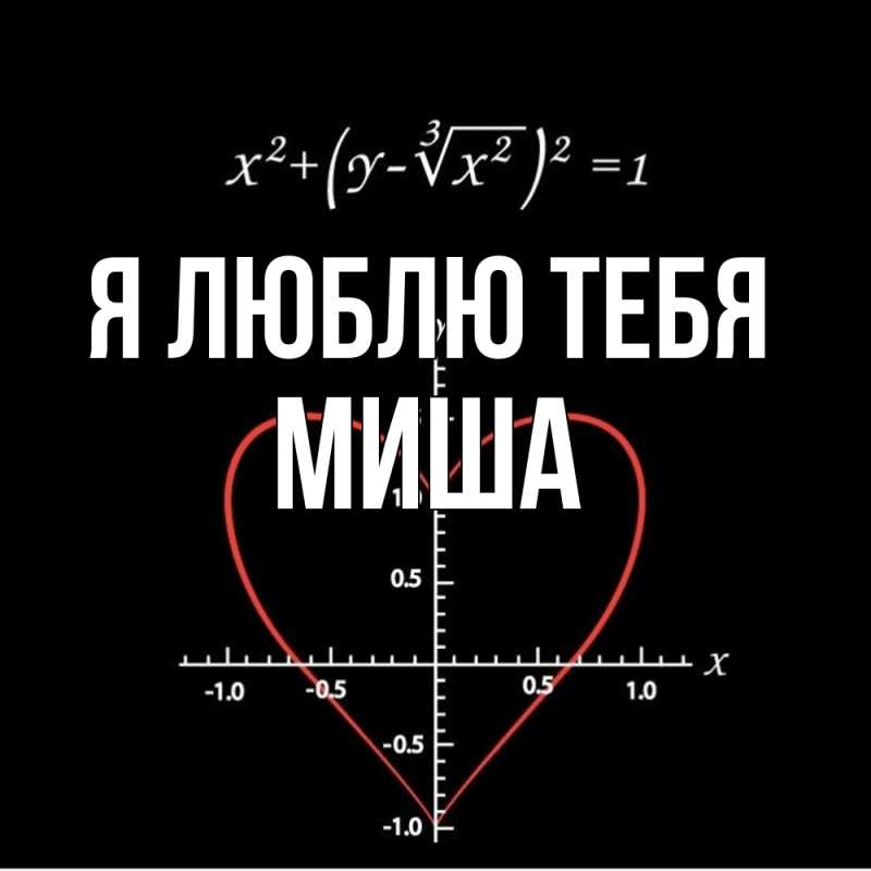 Картинка Я люблю тебя, Миша