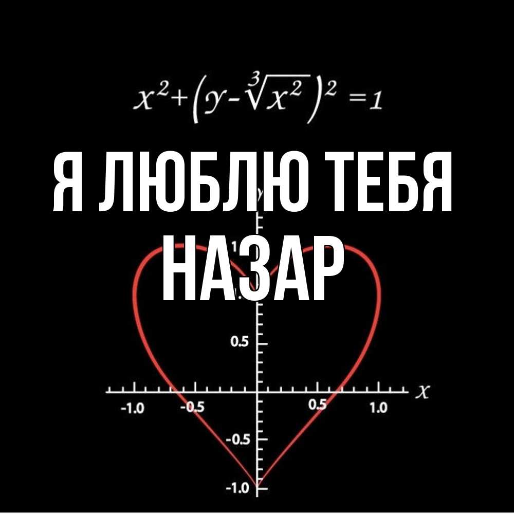 Открытка  с именем. Назар, Я люблю тебя  