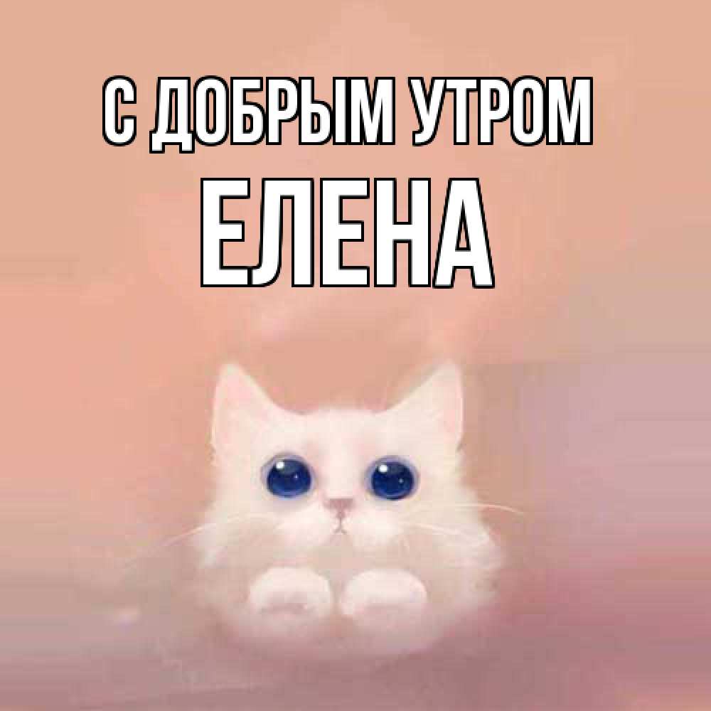 Открытка  с именем. ЕЛЕНА, С добрым утром  
