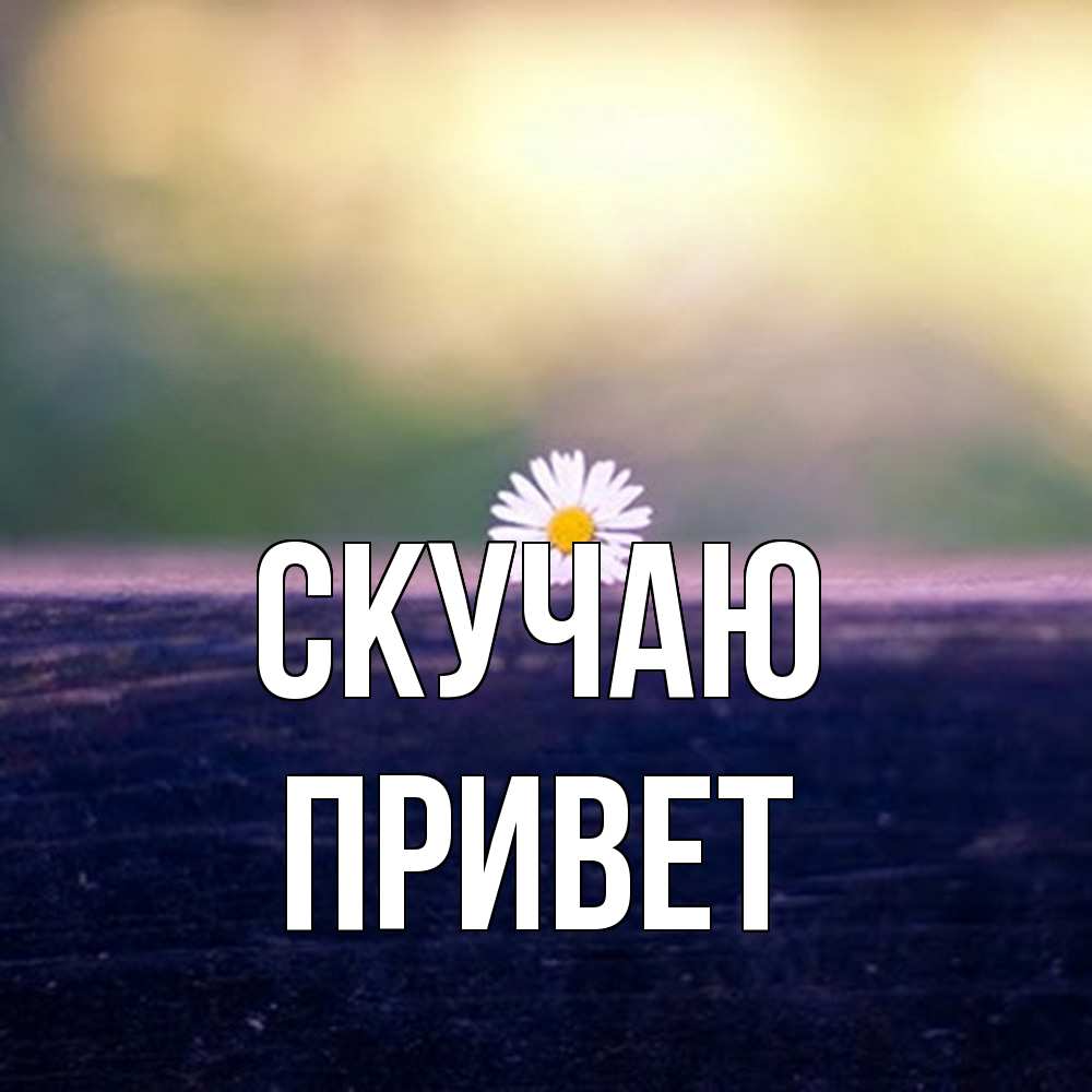 Открытка  с именем. Привет, Скучаю  