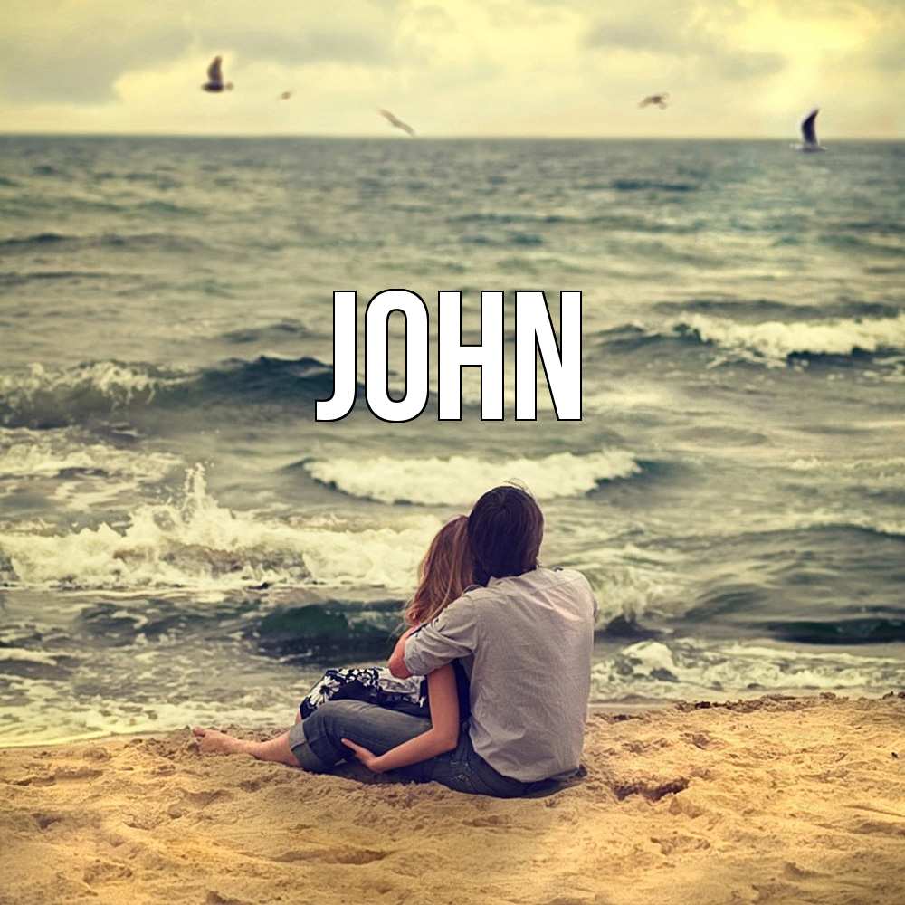 Открытка  с именем. John, Главная  