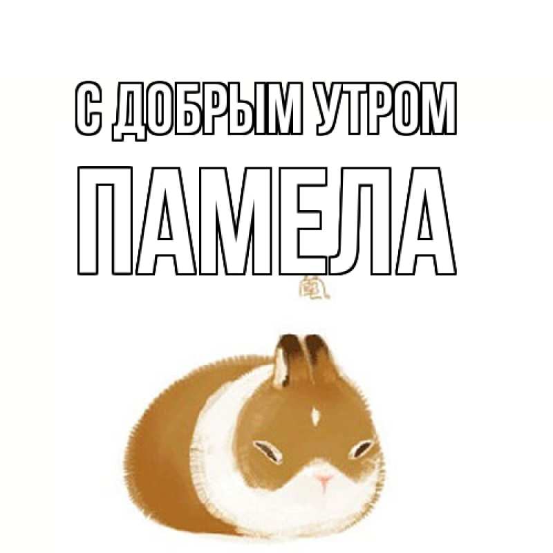 Картинка С добрым утром, Памела