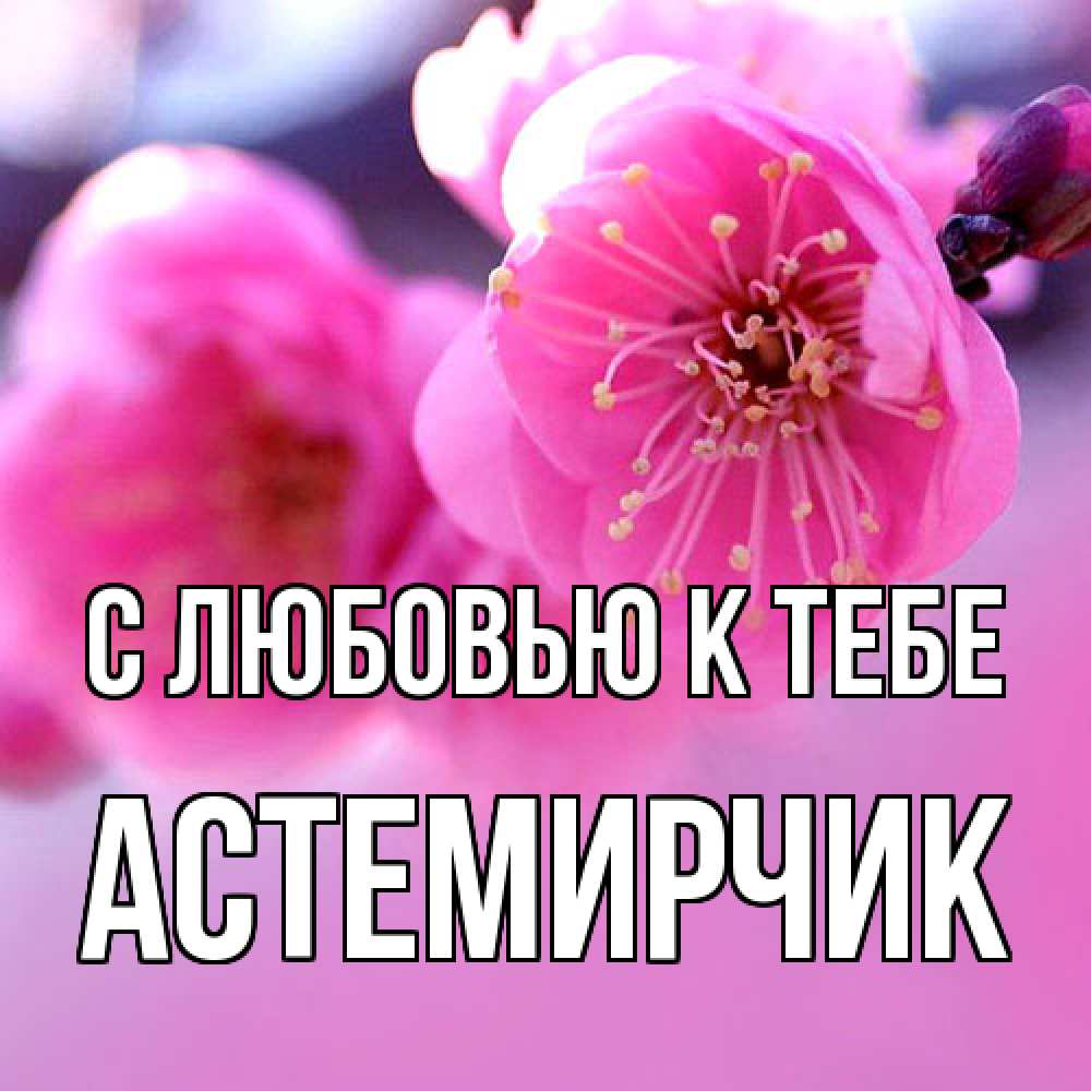 Открытка  с именем. Астемирчик, С любовью к тебе  
