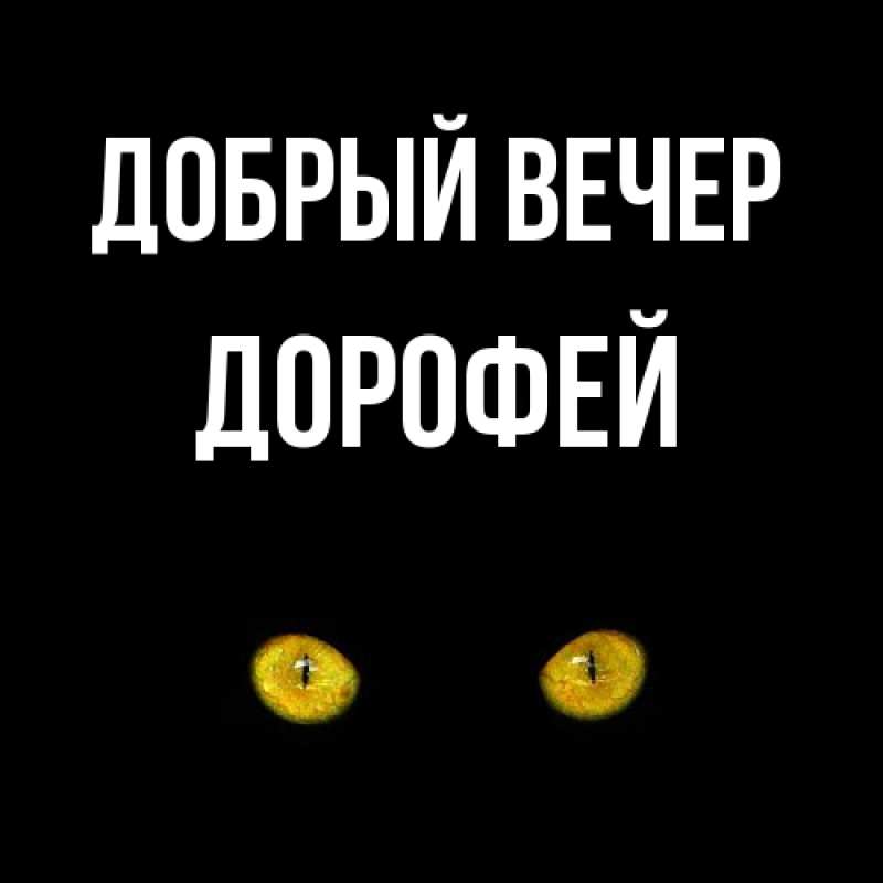 Картинка Добрый вечер, Дорофей